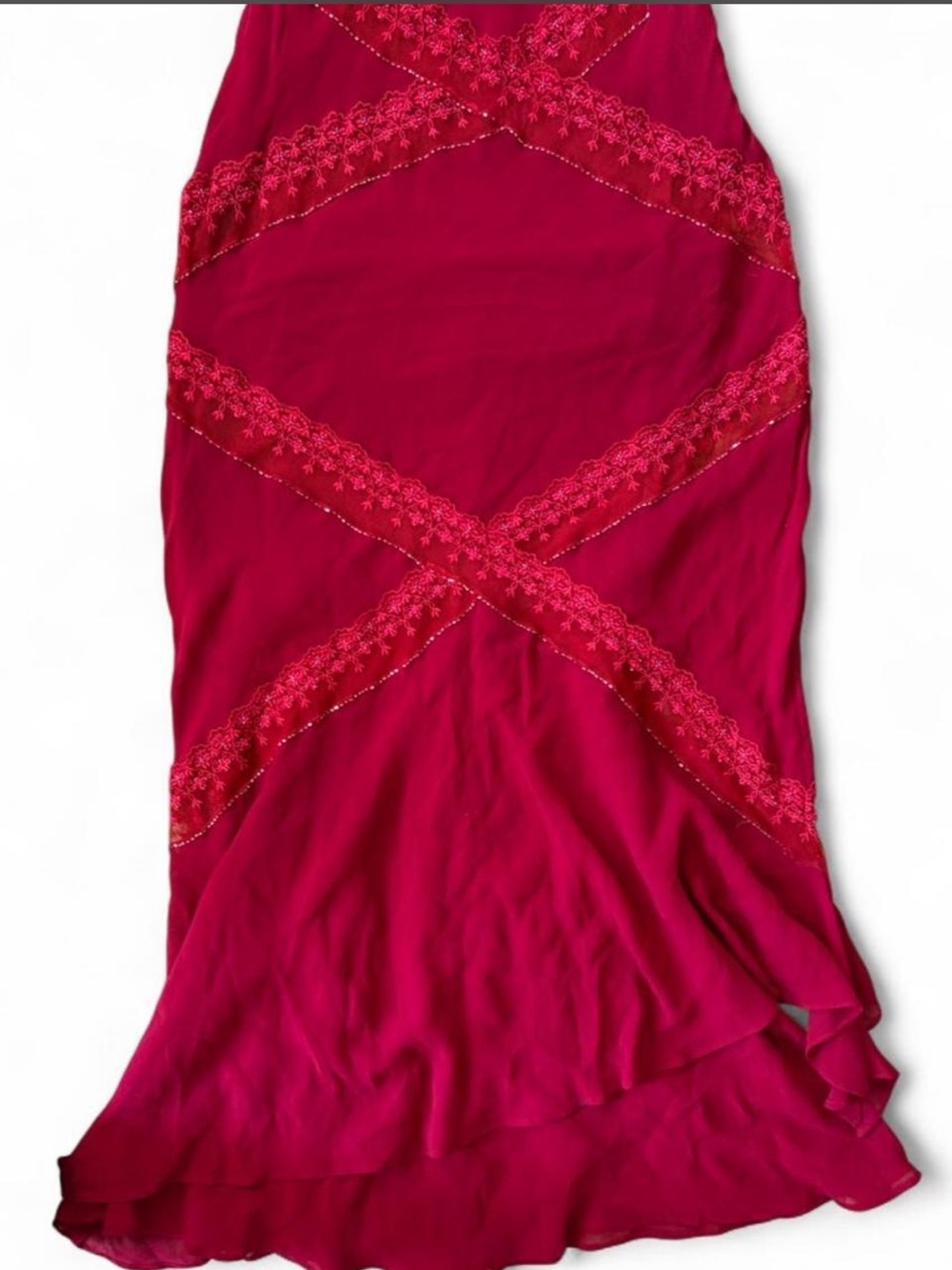 Cache Vintage Silk Slip Dress in Deep Fuchsia - Picture 3 of 8